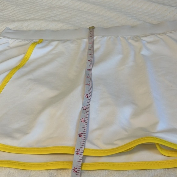 Adidas Climalite White and Yellow Tennis Skort - Picture 9 of 10